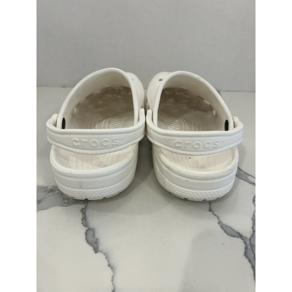 Crocs Unisex Adult M8 / W10 White Excellent Condition Tons Of Life Left!!! - Picture 6 of 8